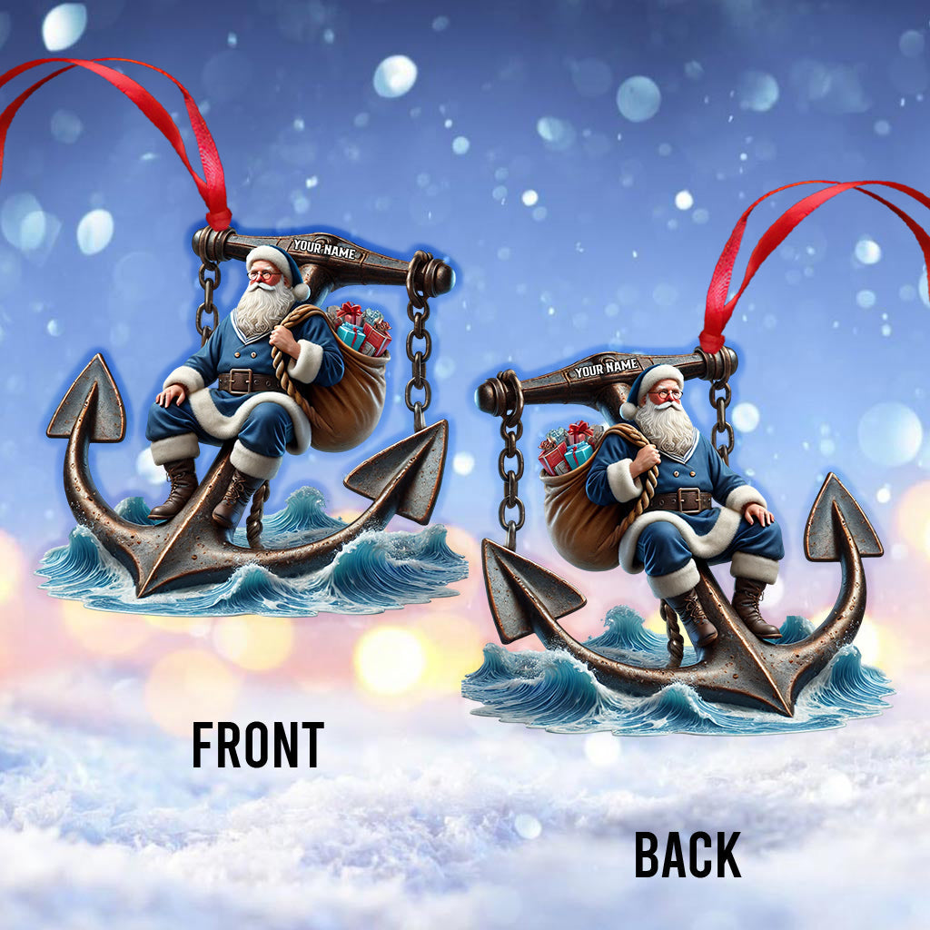 Blisscorners Santa Anchor Home Decor Christmas Ornament, Personalized Ornament2D Flat LM2211