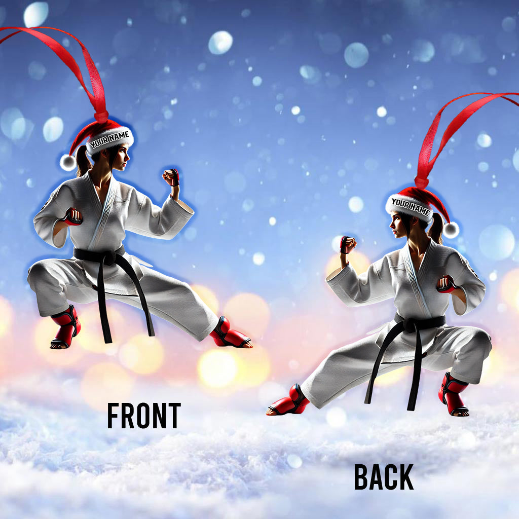 Blisscorners Karate Christmas Home Decor Christmas Ornament, Personalized Ornament2D Flat LM2211