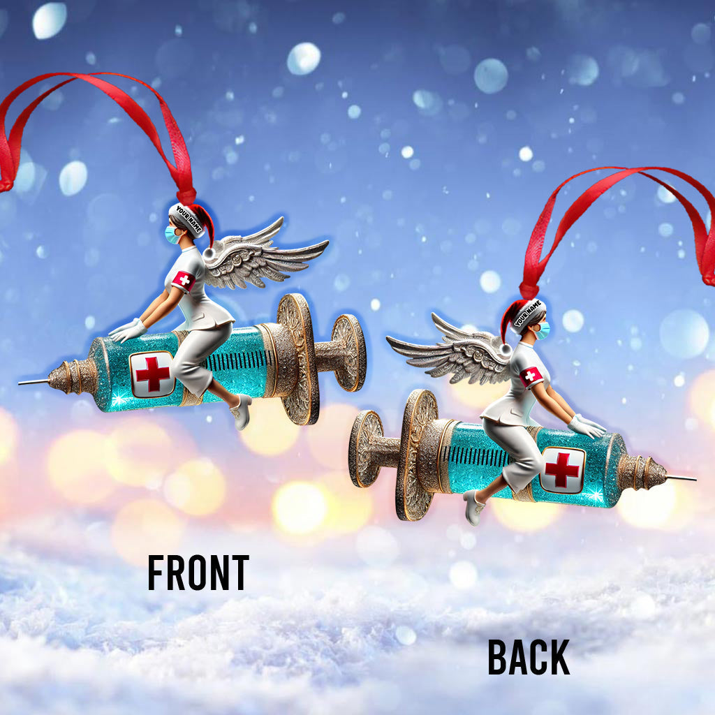 Blisscorners Nurse Christmas Home Decor Christmas Ornament, Personalized Ornament2D Flat LM2211