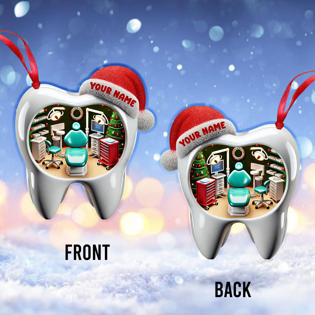 Blisscorners Dentistry Christmas Home Decor Christmas Ornament, Personalized Ornament2D Flat LM2211