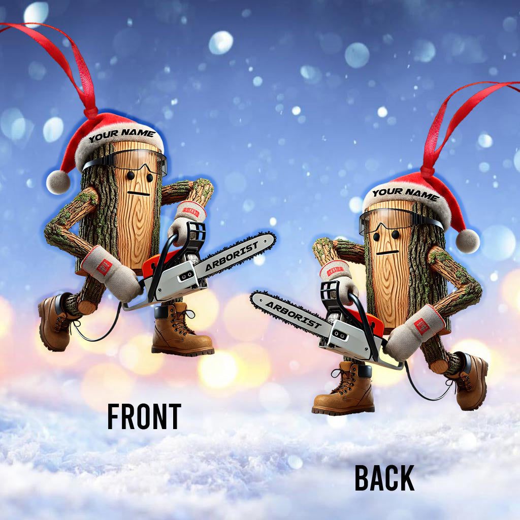Blisscorners Santa Carpenter Home Decor Christmas Ornament, Personalized Ornament2D Flat LM2211