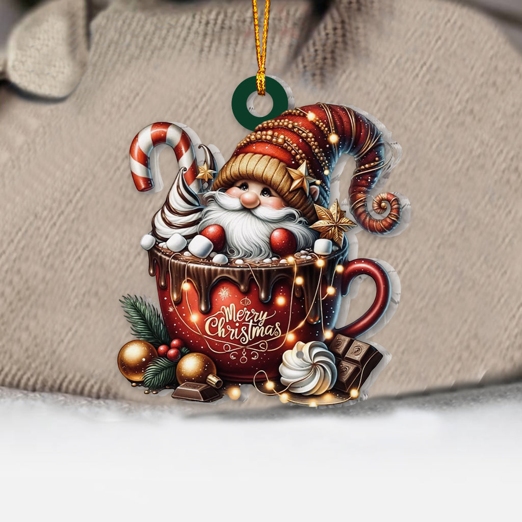 Blisscorners Custom Name Santa Ornament, Home Decor Christmas Gift2D Flat LM2111