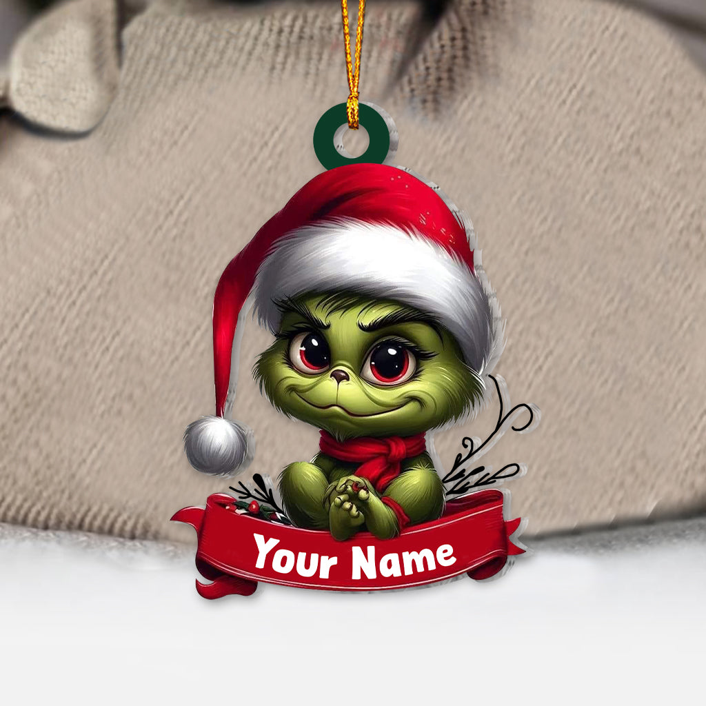 Blisscorners Custom Name Ornament, Merry Christmas Dwarf2D Flat LM2111