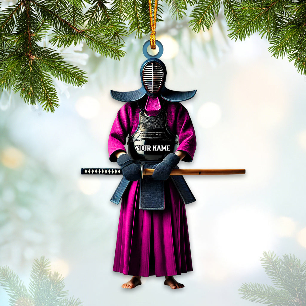 Blisscorners Custom Name Kendo Ornament, Kendo Lover Christmas Gift2D Flat LM2111