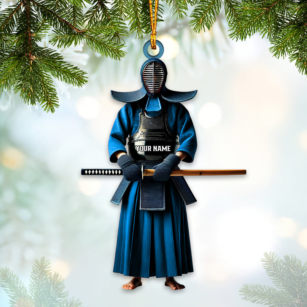 Blisscorners Custom Name Kendo Ornament, Kendo Lover Christmas Gift2D Flat LM2111