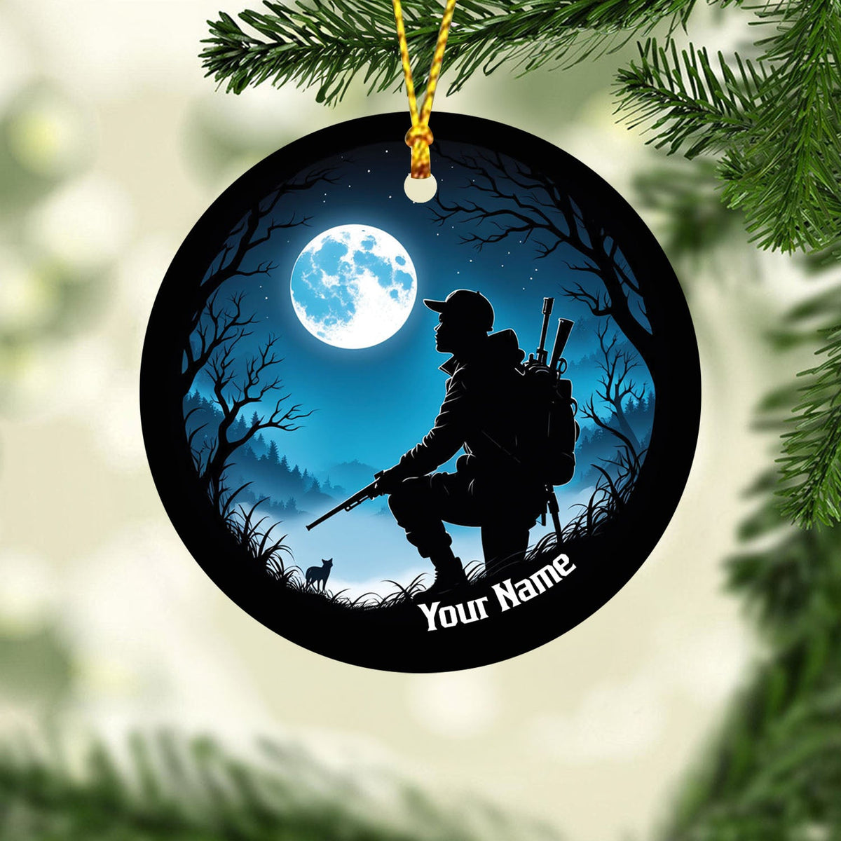 Blisscorners Custom Ornament, Military and Veteran Ornament2D Flat LM2111