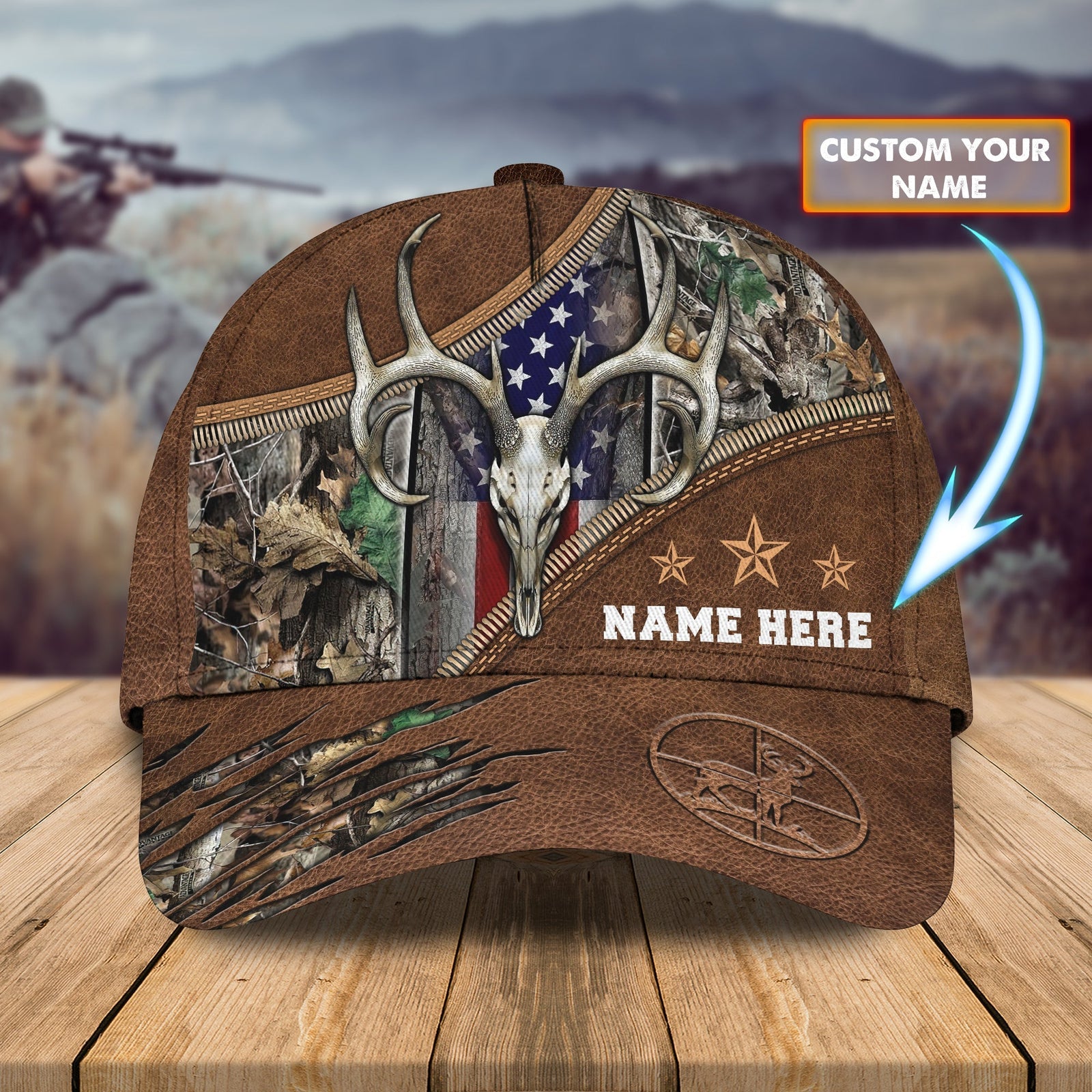 Blisscorners Deer Hunting Classic Personalized Cap