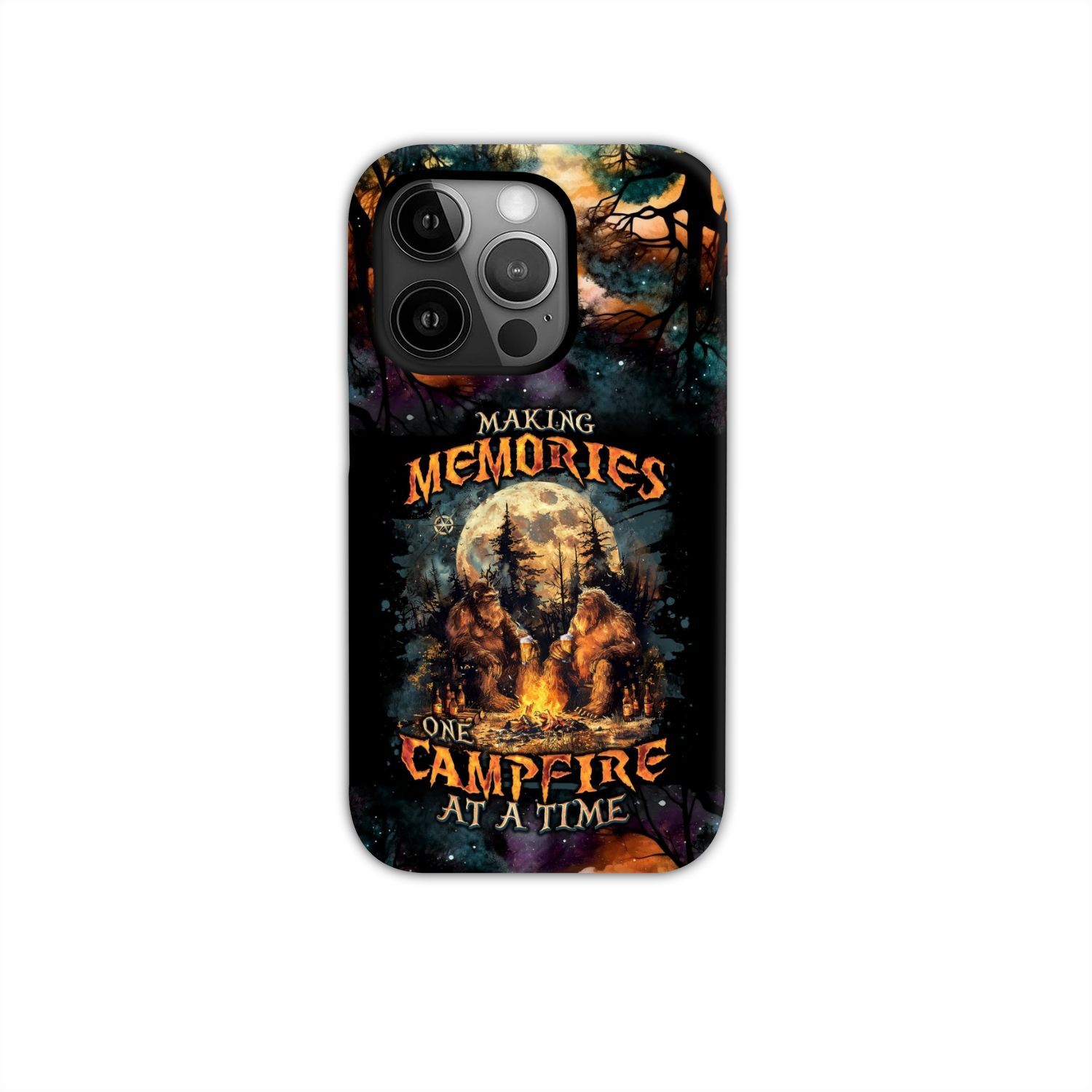 BLISSCORNERS MAKING MEMORIES ONE CAMPFIRE AT A TIME BIGFOOT PHONE CASE