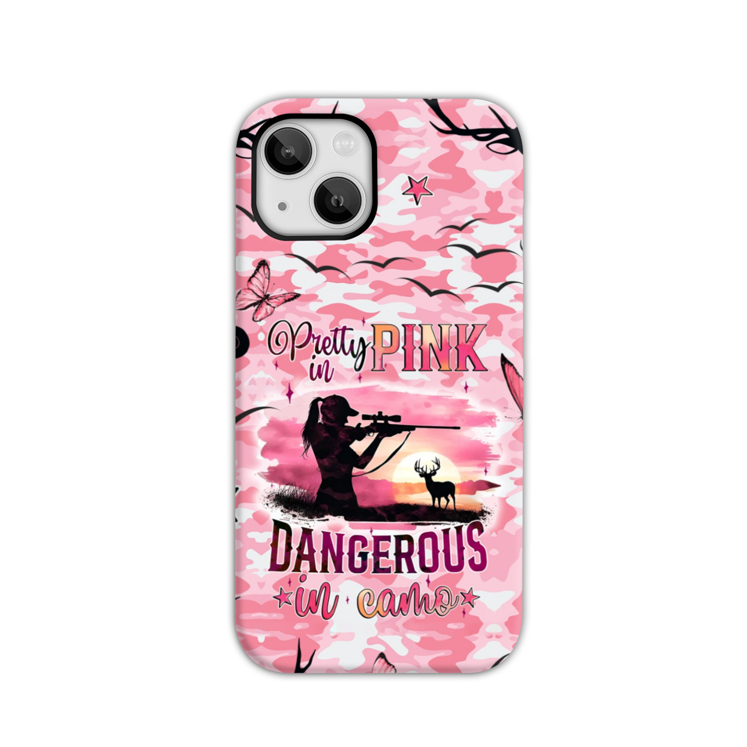 BLISSCORNERS PRETTY IN PINK HUNTING PHONE CASE