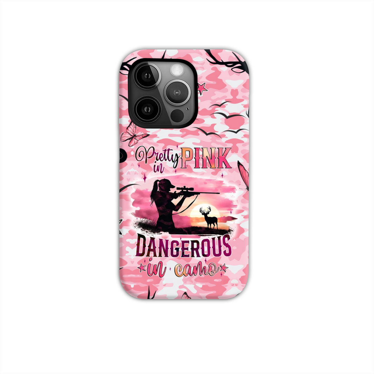BLISSCORNERS PRETTY IN PINK HUNTING PHONE CASE