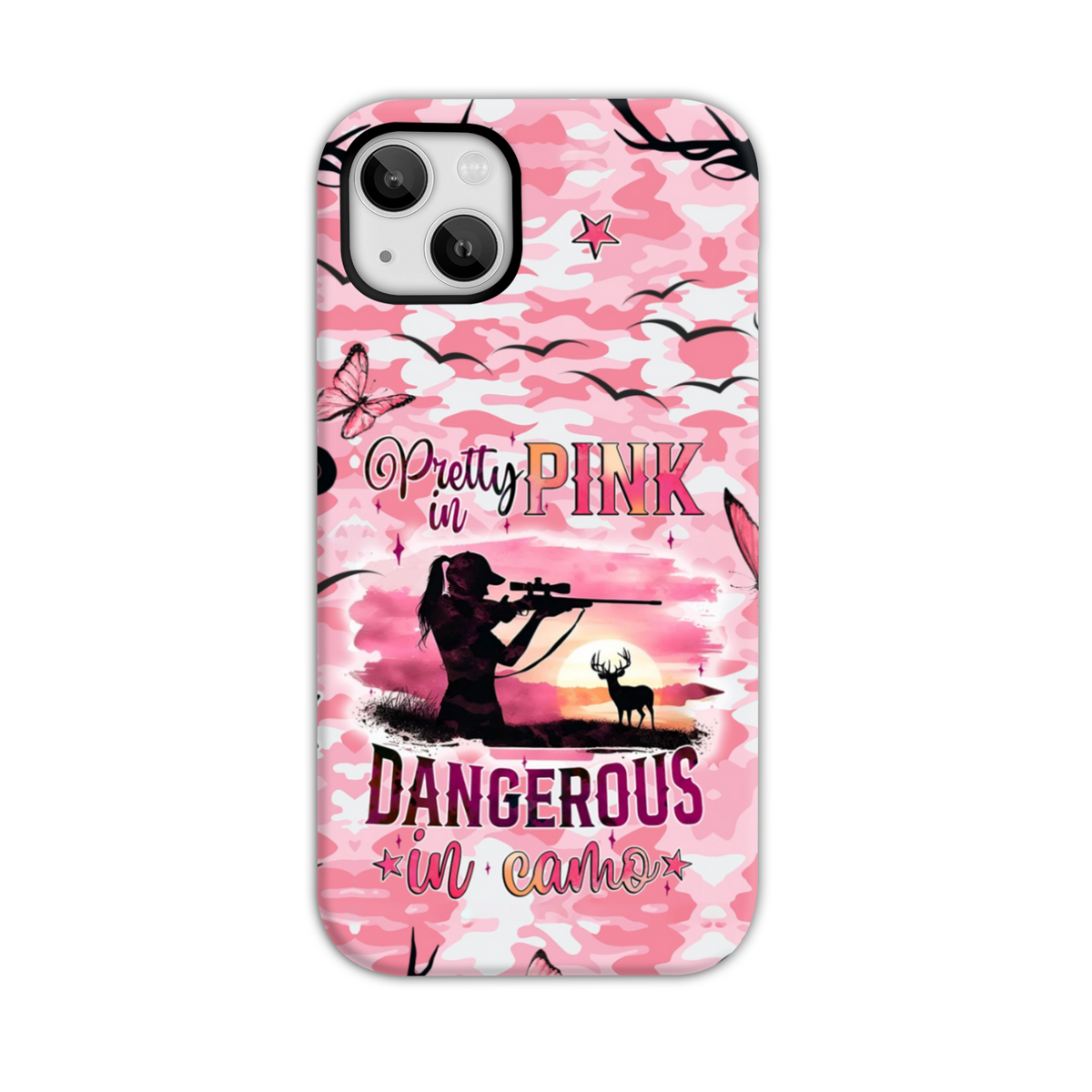 BLISSCORNERS PRETTY IN PINK HUNTING PHONE CASE