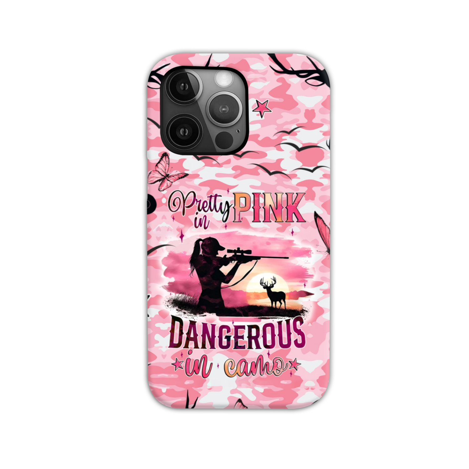 BLISSCORNERS PRETTY IN PINK HUNTING PHONE CASE