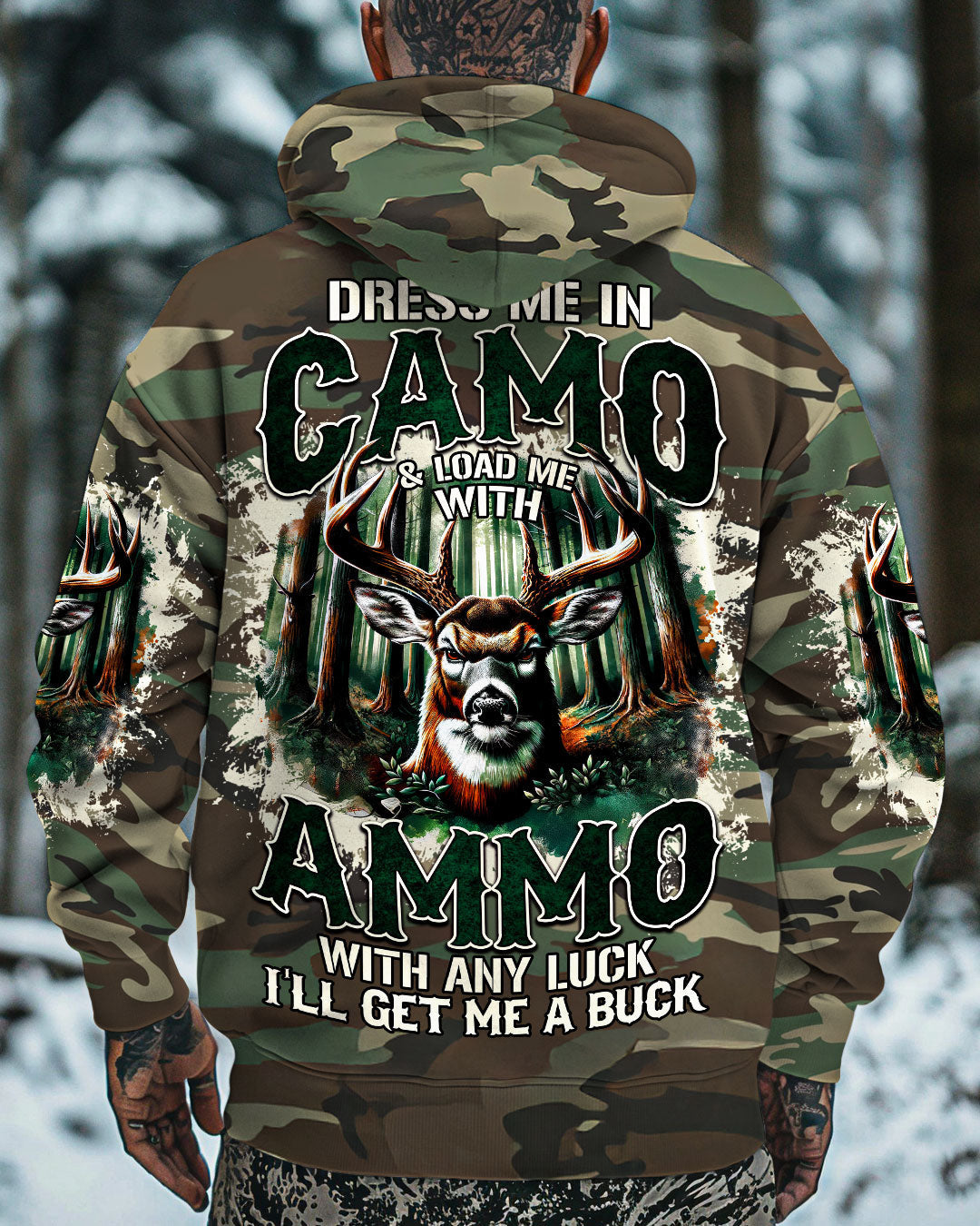 BLISSCORNERS DRESS ME IN CAMO HUNTING ALL OVER PRINT