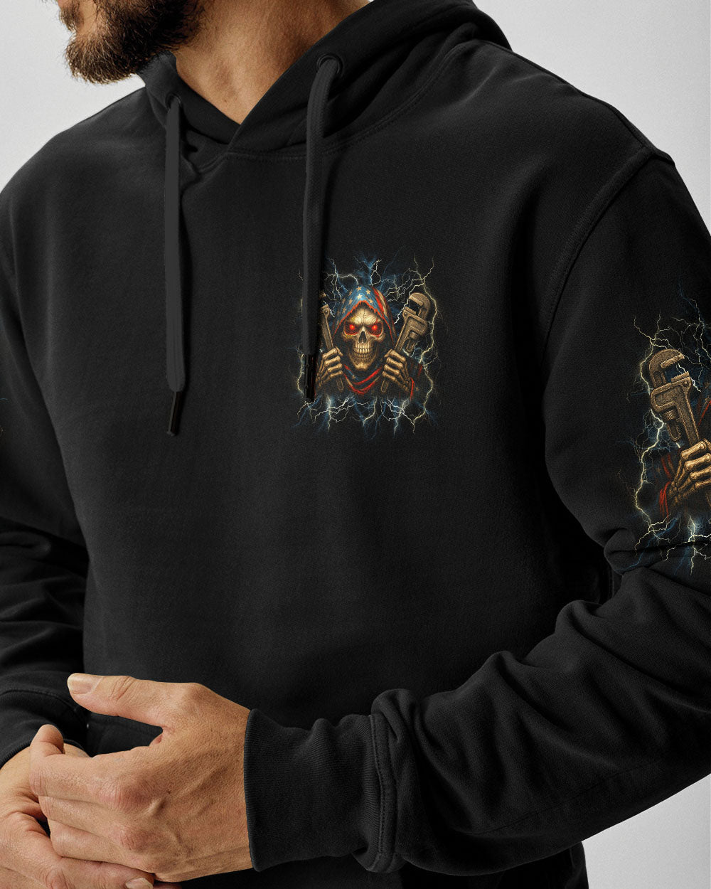 BLISSCORNERS ROCKING THE PLUMBER WIFE LIFE SKULL ALL OVER PRINT