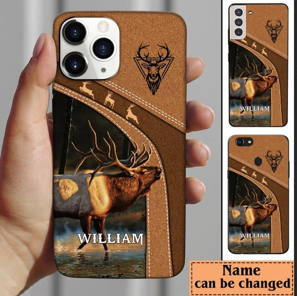 Blisscorners Elk Hunting Personalized Name Phone Case LM0912