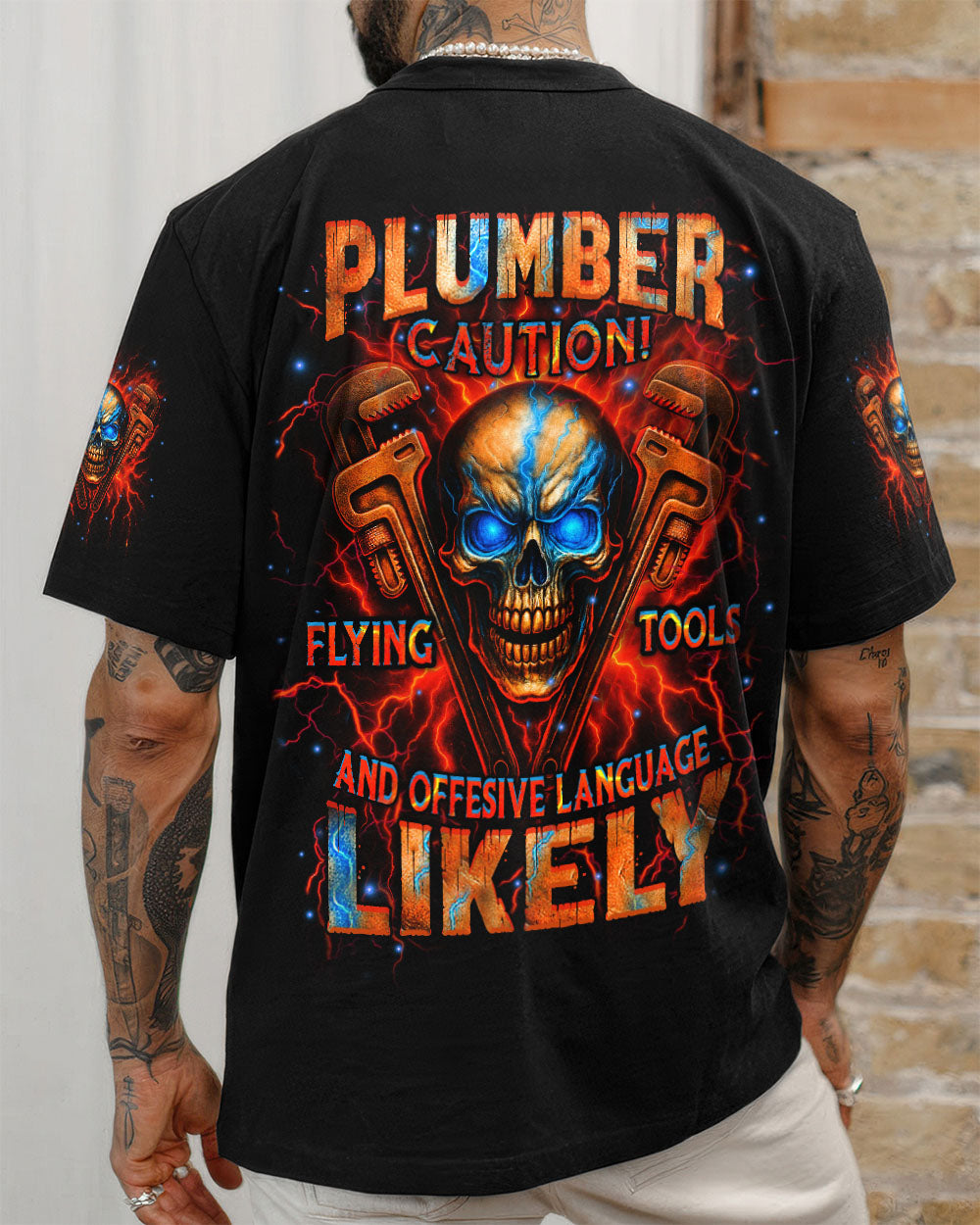 BLISSCORNERS TRUCKER FIGHTING FORCES SKULL ALL OVER PRINT