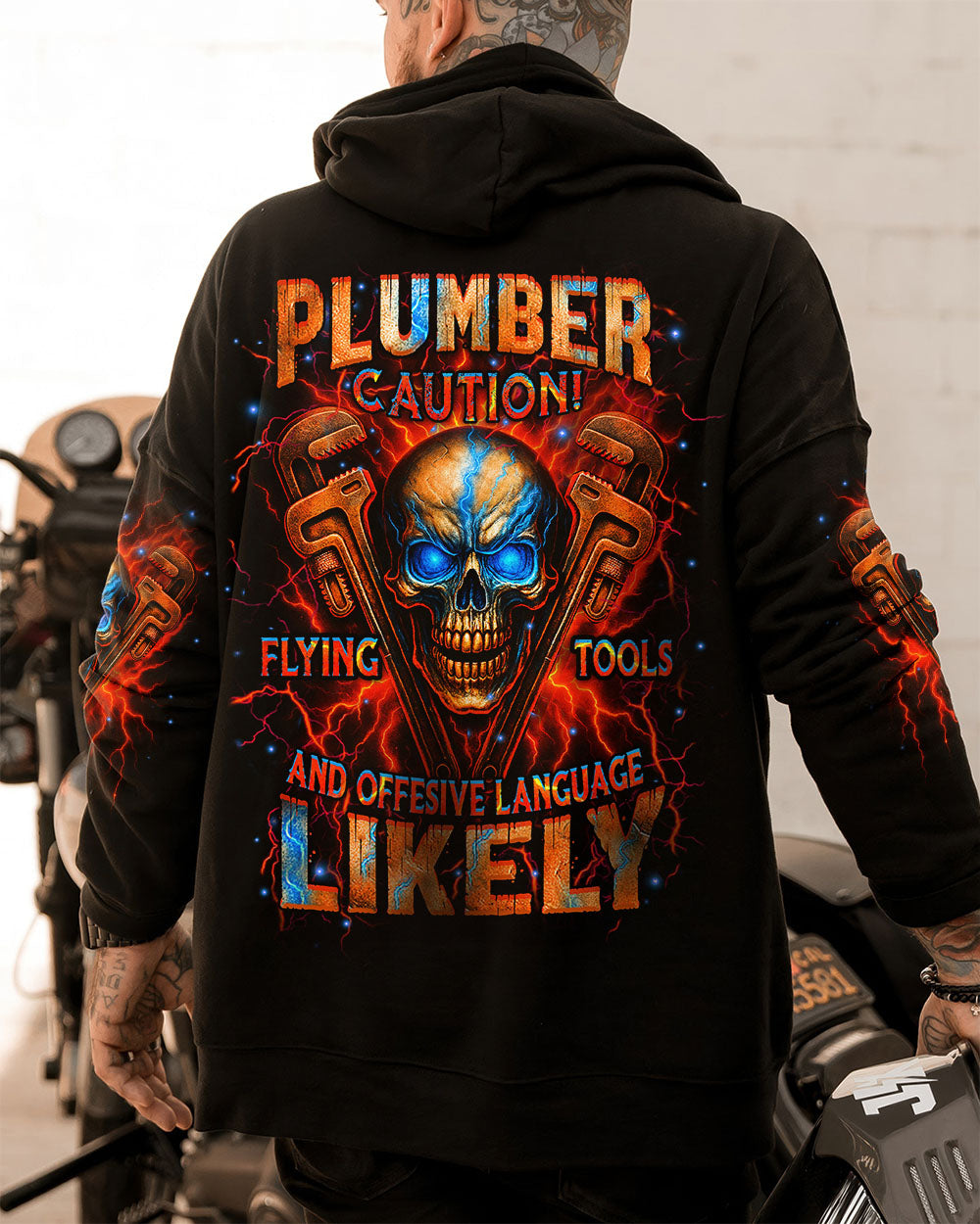 BLISSCORNERS TRUCKER FIGHTING FORCES SKULL ALL OVER PRINT