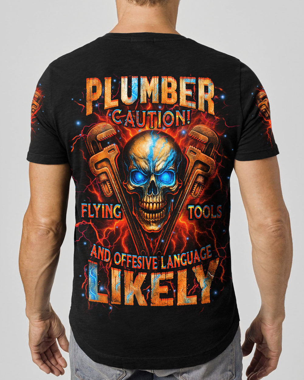 BLISSCORNERS TRUCKER FIGHTING FORCES SKULL ALL OVER PRINT