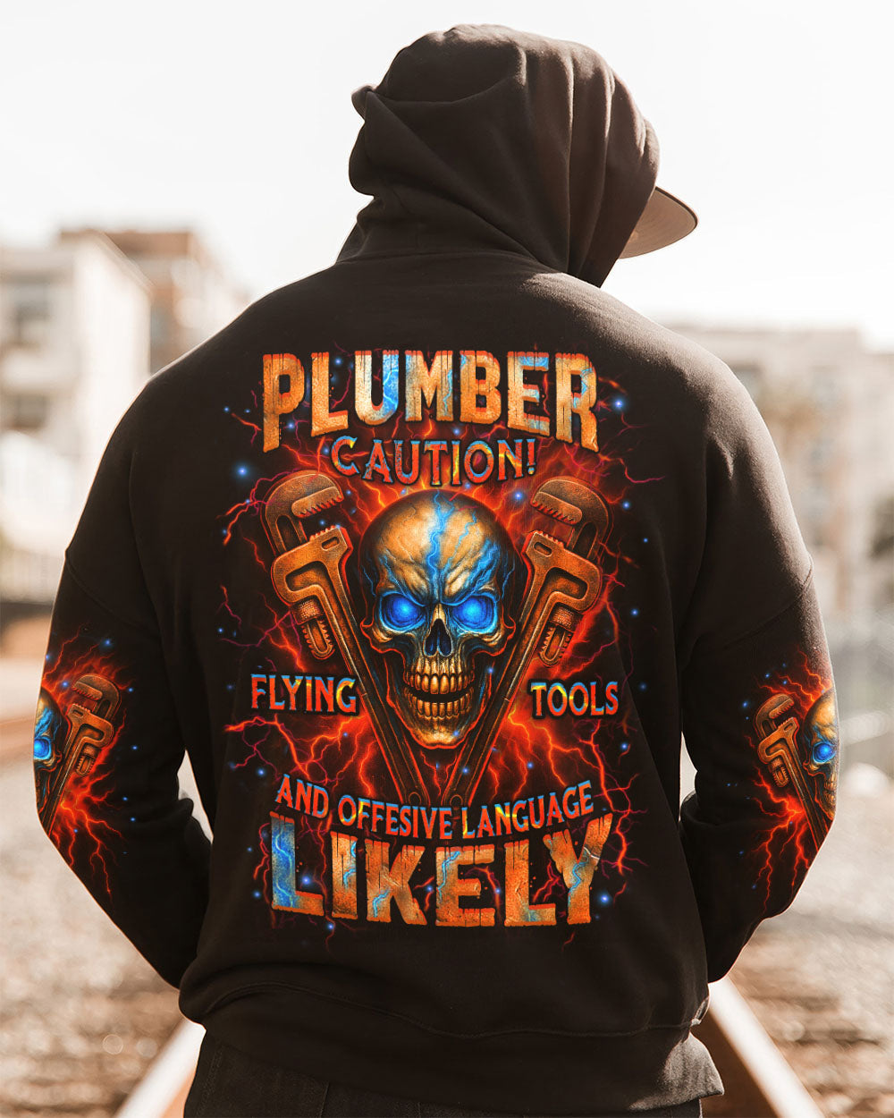 BLISSCORNERS TRUCKER FIGHTING FORCES SKULL ALL OVER PRINT