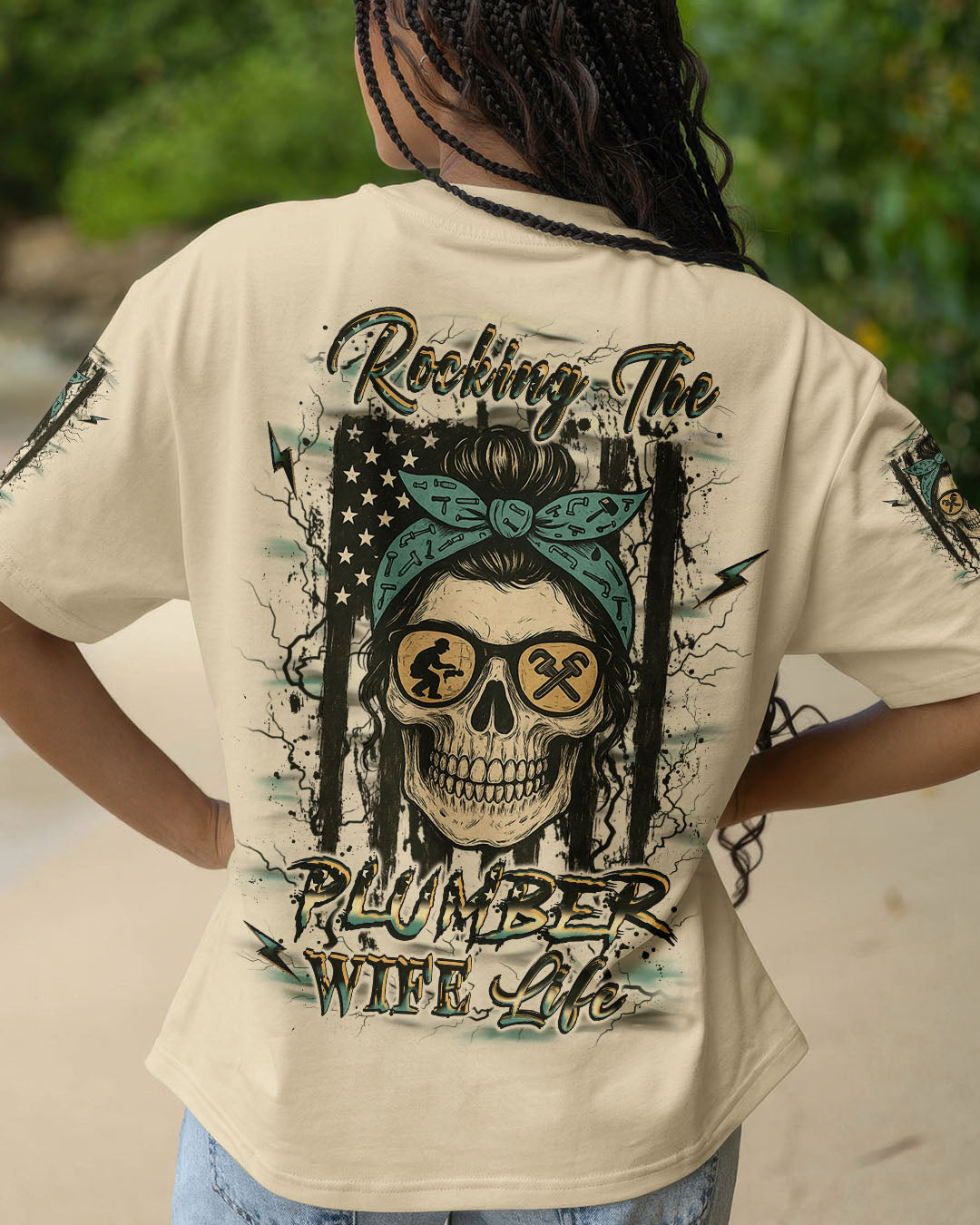 BLISSCORNERS BUCKLE UP BUTTERCUP PLUMBER SKULL ALL OVER PRINT
