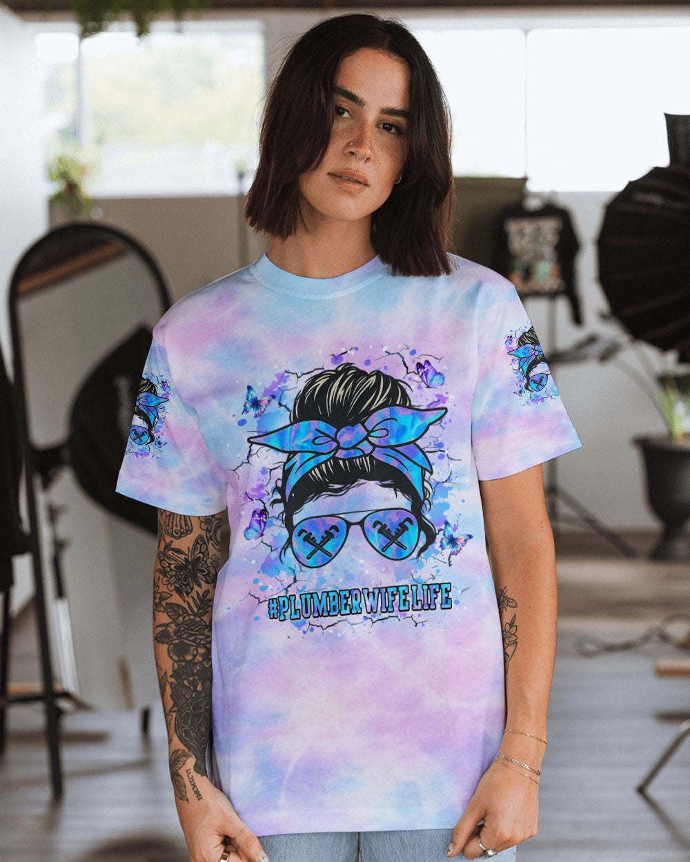 BLISSCORNERS I AM A PLUMBER SKULL ALL OVER PRINT