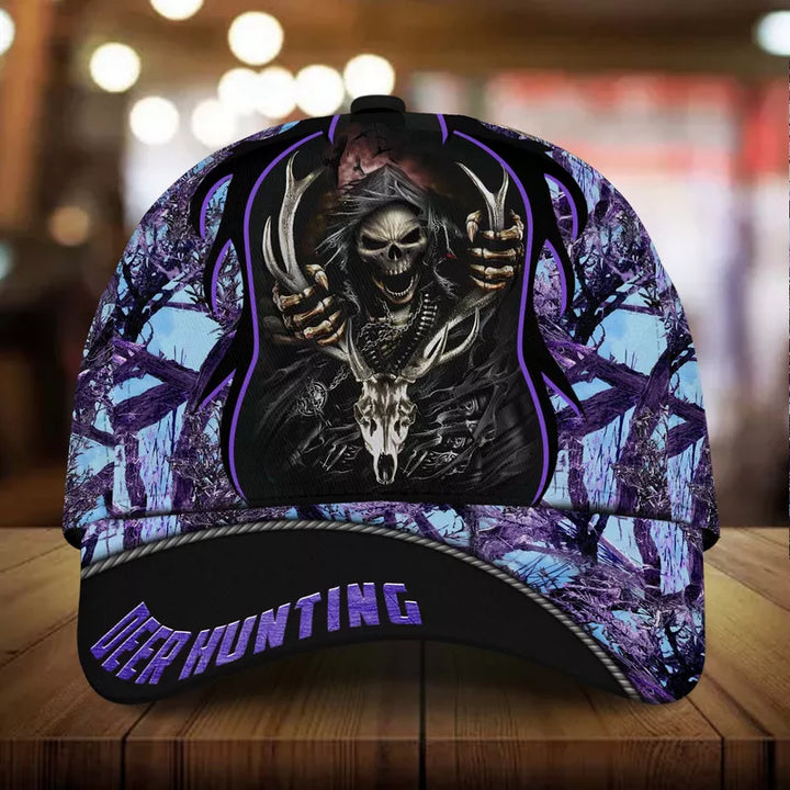 Blisscorners Cool Skull Deer Hunting Personalized Cap