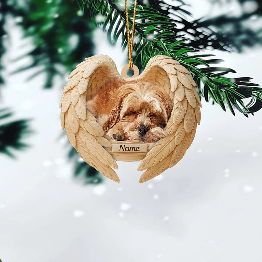 Blisscorners Personalized Sleeping Havanese Dog Christmas Ornament, Dog Angel Wings
2D Flat LM2511