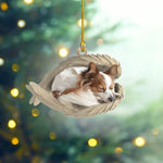 Blisscorners Personalize Papillon Dog Angel Wings Ornament, Papillon Sleeping Angel Ornament2D Flat LM2511