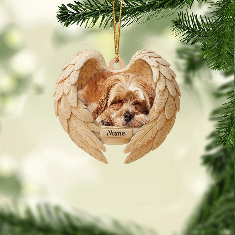Blisscorners Personalized Sleeping Havanese Dog Christmas Ornament, Dog Angel Wings
2D Flat LM2511