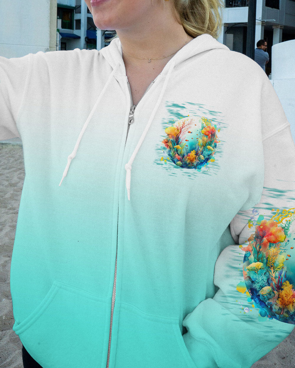 BLISSCORNERS SOME GIRLS ARE JUST BORN OCEAN ALL OVER PRINT