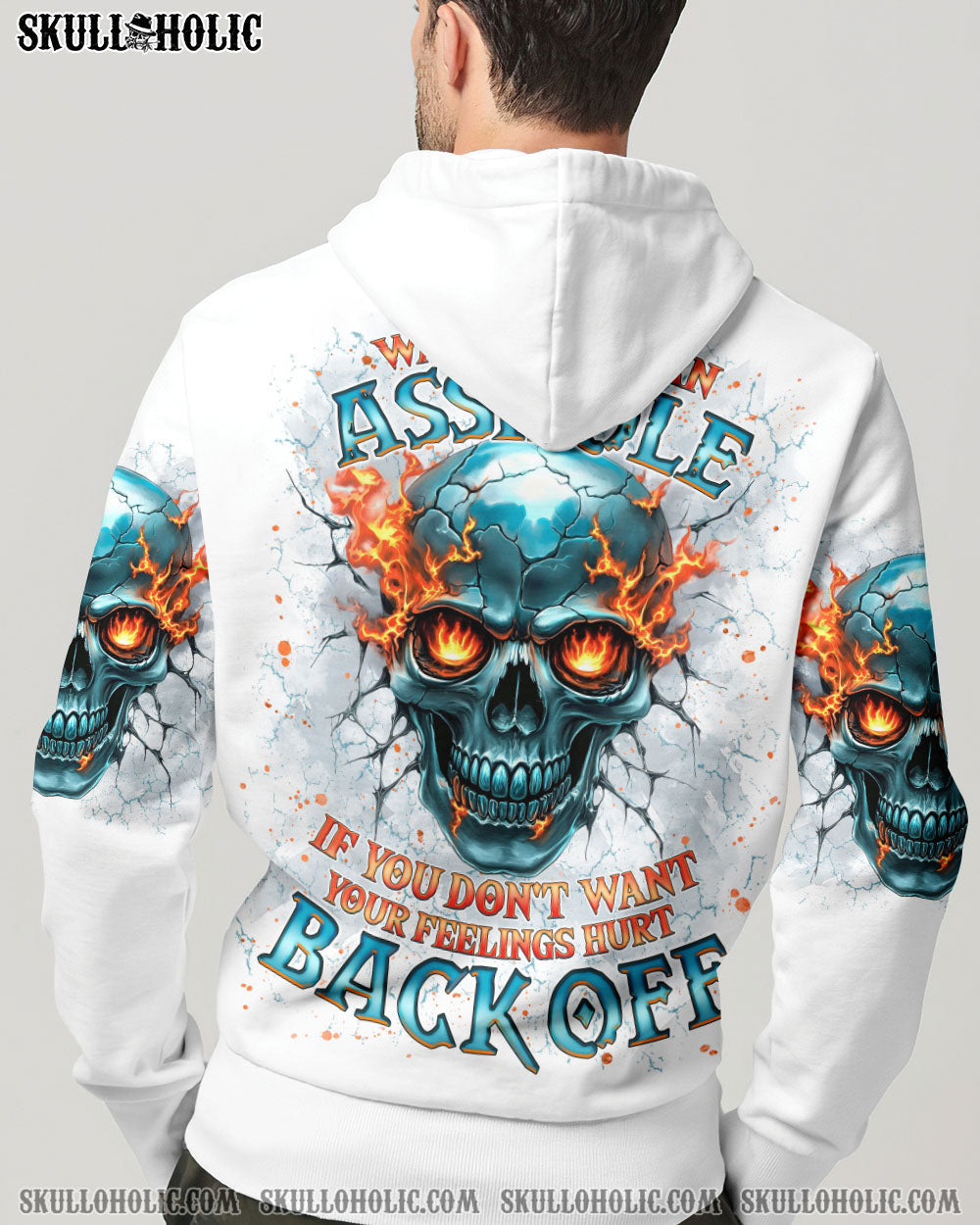 BLISSCORNERS WARNING I'M AN A FIRE SKULL ALL OVER PRINT