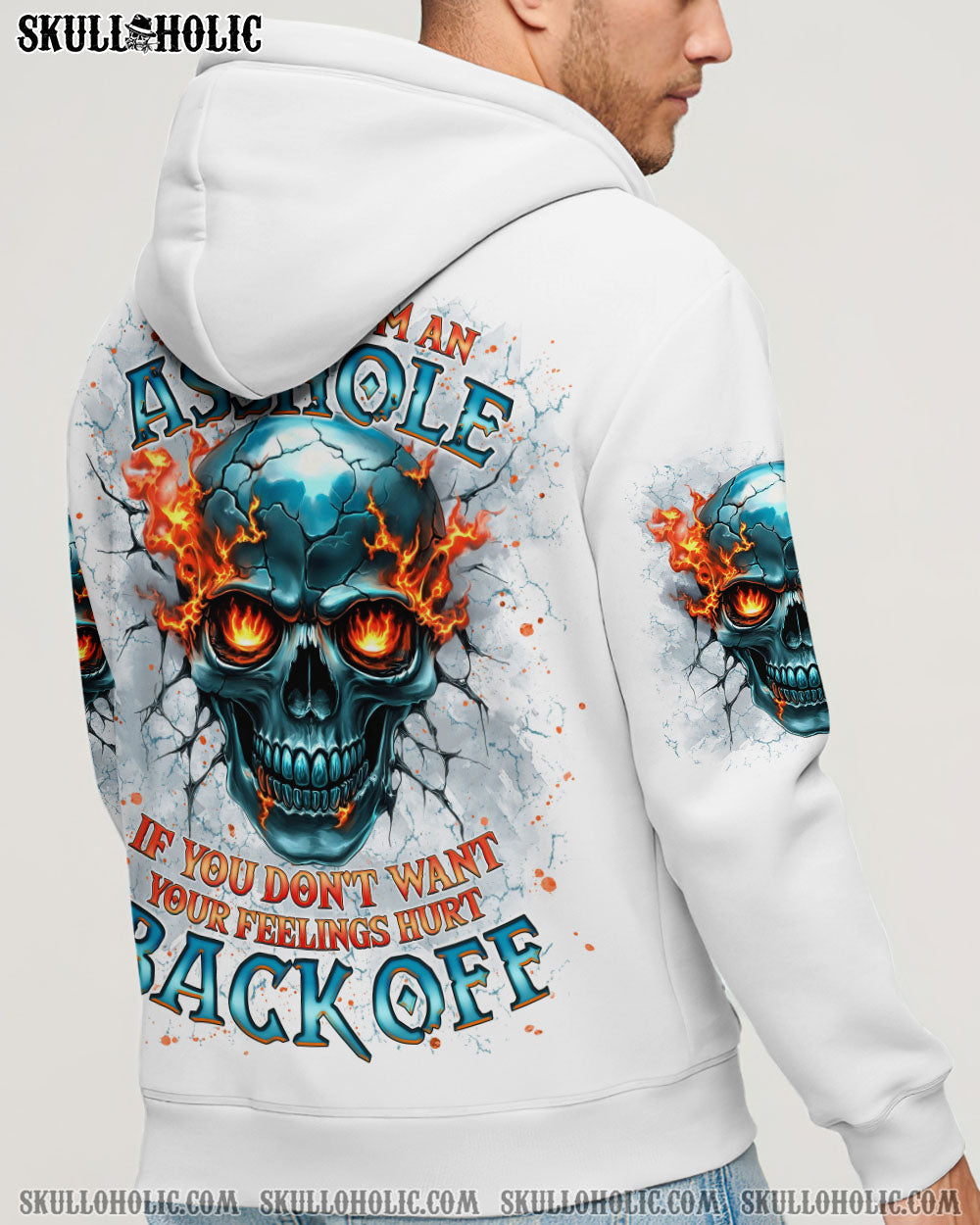 BLISSCORNERS WARNING I'M AN A FIRE SKULL ALL OVER PRINT