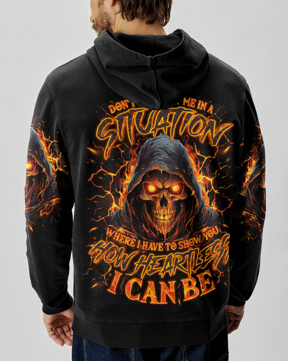 BLISSCORNERS HOW HEARTLESS I CAN BE SKULL REAPER ALL OVER PRINT