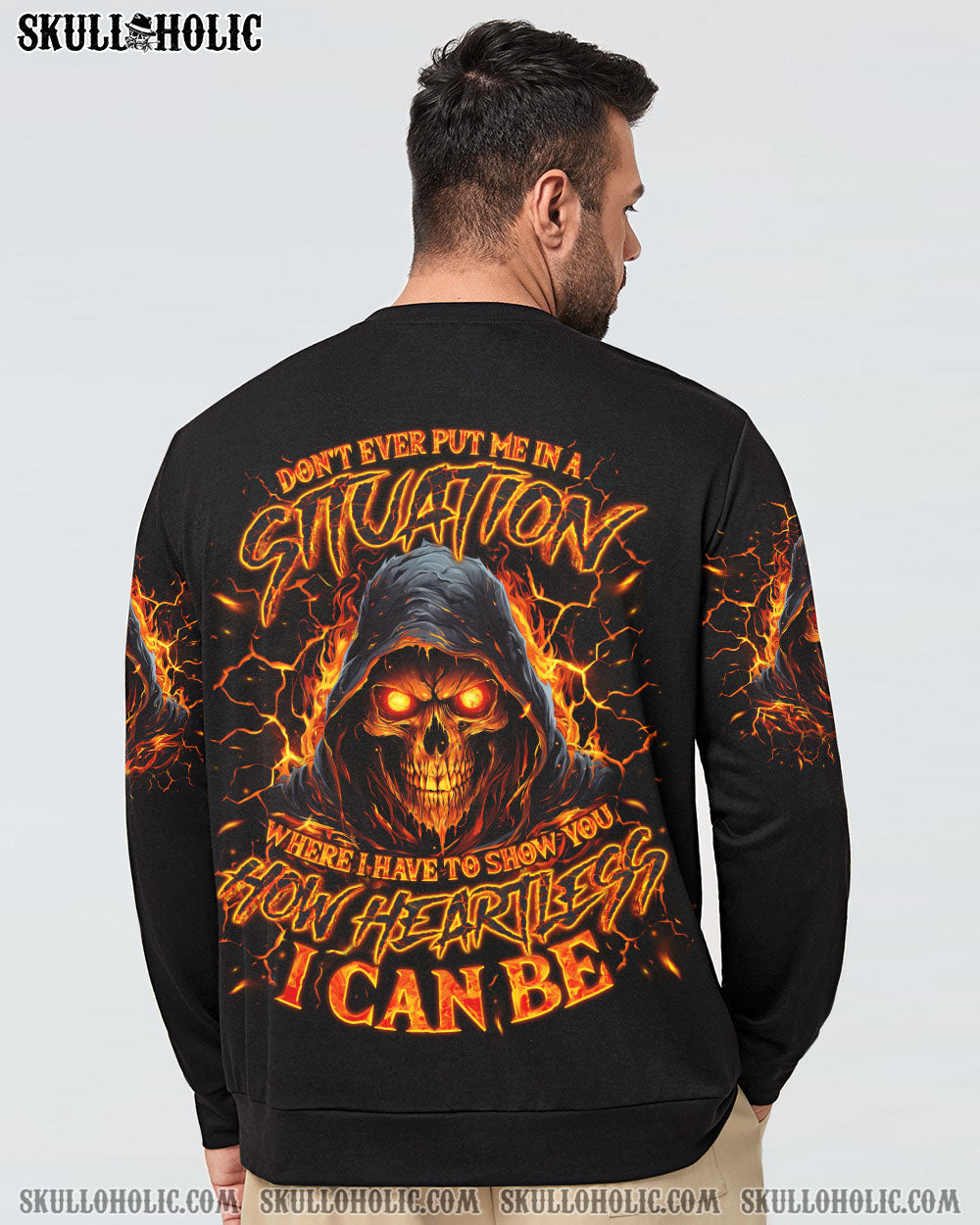 BLISSCORNERS HOW HEARTLESS I CAN BE SKULL REAPER ALL OVER PRINT