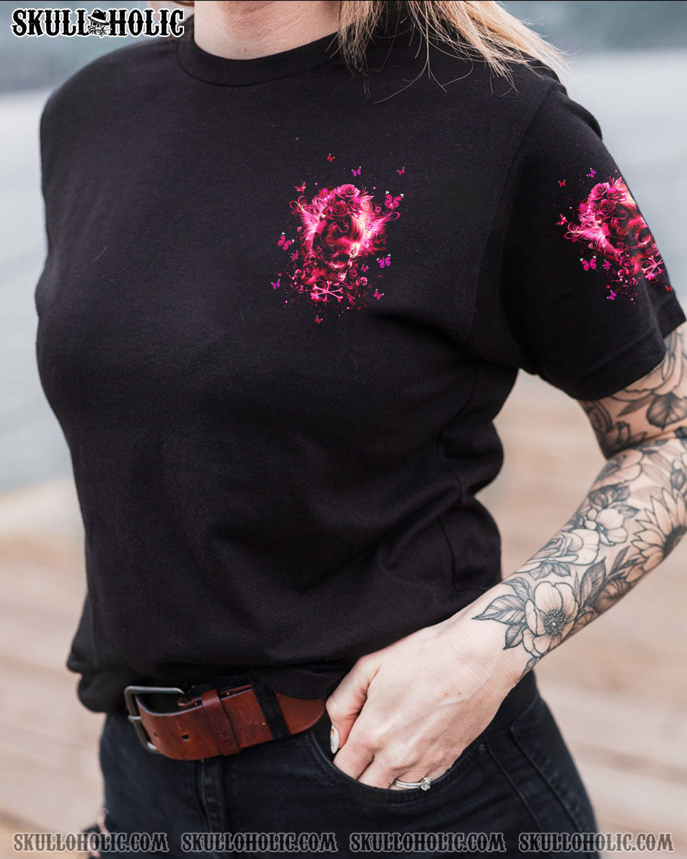 BLISSCORNERS THE GOOD GIRL IN ME MESSY BUN ALL OVER PRINT