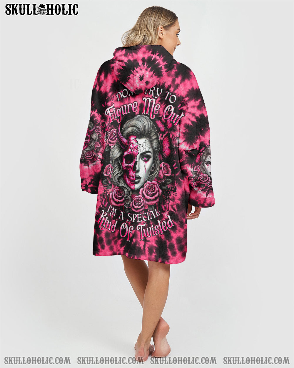 BLISSCORNERS DON'T TRY TO FIGURE ME OUT BLANKET HOODIE