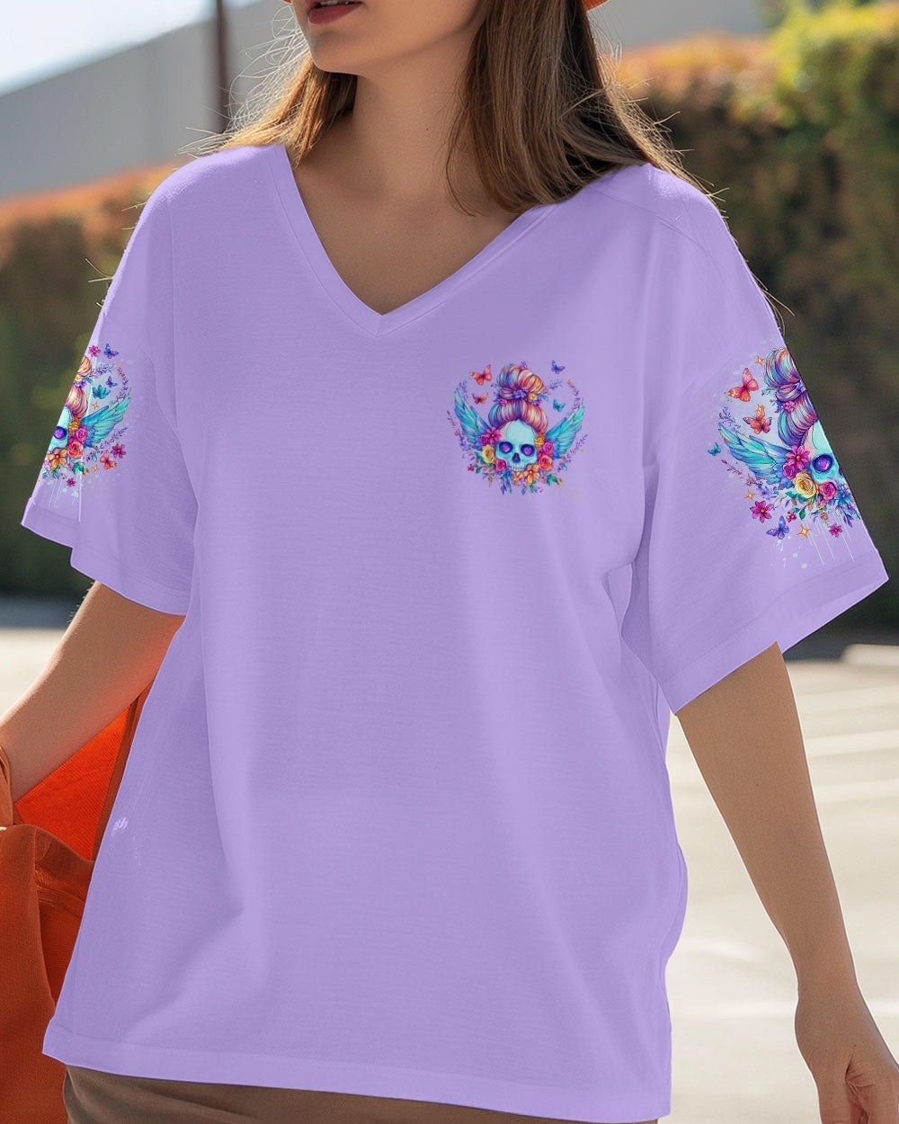 BLISSCORNERS KARMA FAIRY SKULL MESSY BUN ALL OVER PRINT