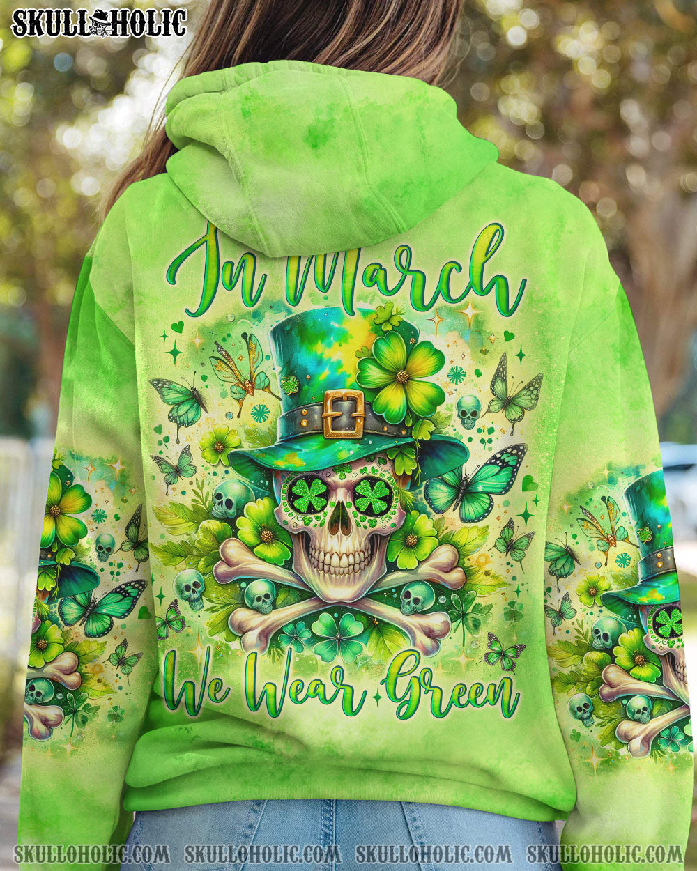 BLISSCORNERS IN MARCH WE WEAR GREEN PATRICK'S DAY ALL OVER PRINT