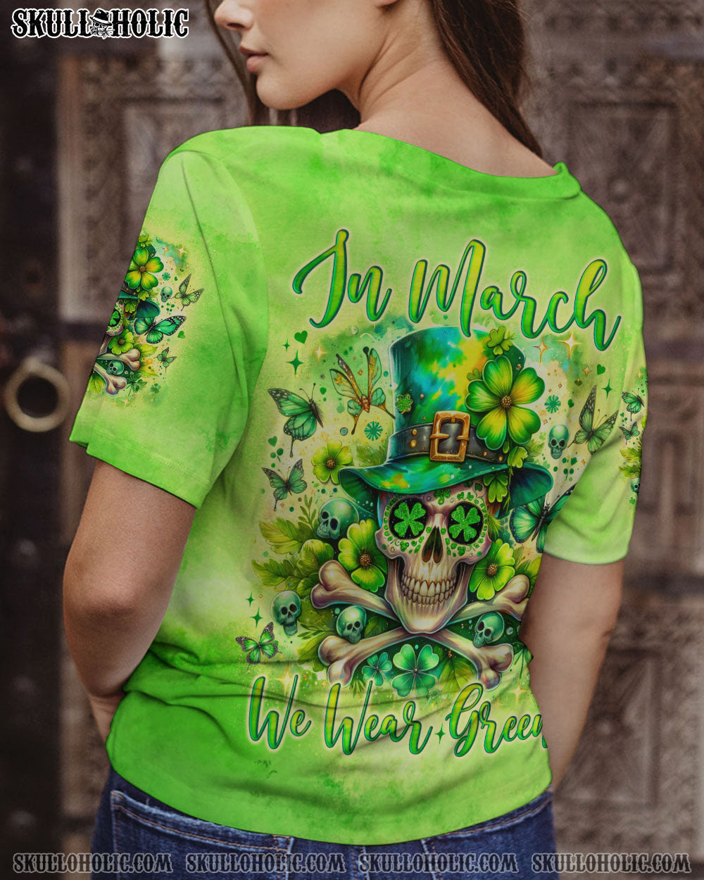 BLISSCORNERS IN MARCH WE WEAR GREEN PATRICK'S DAY ALL OVER PRINT