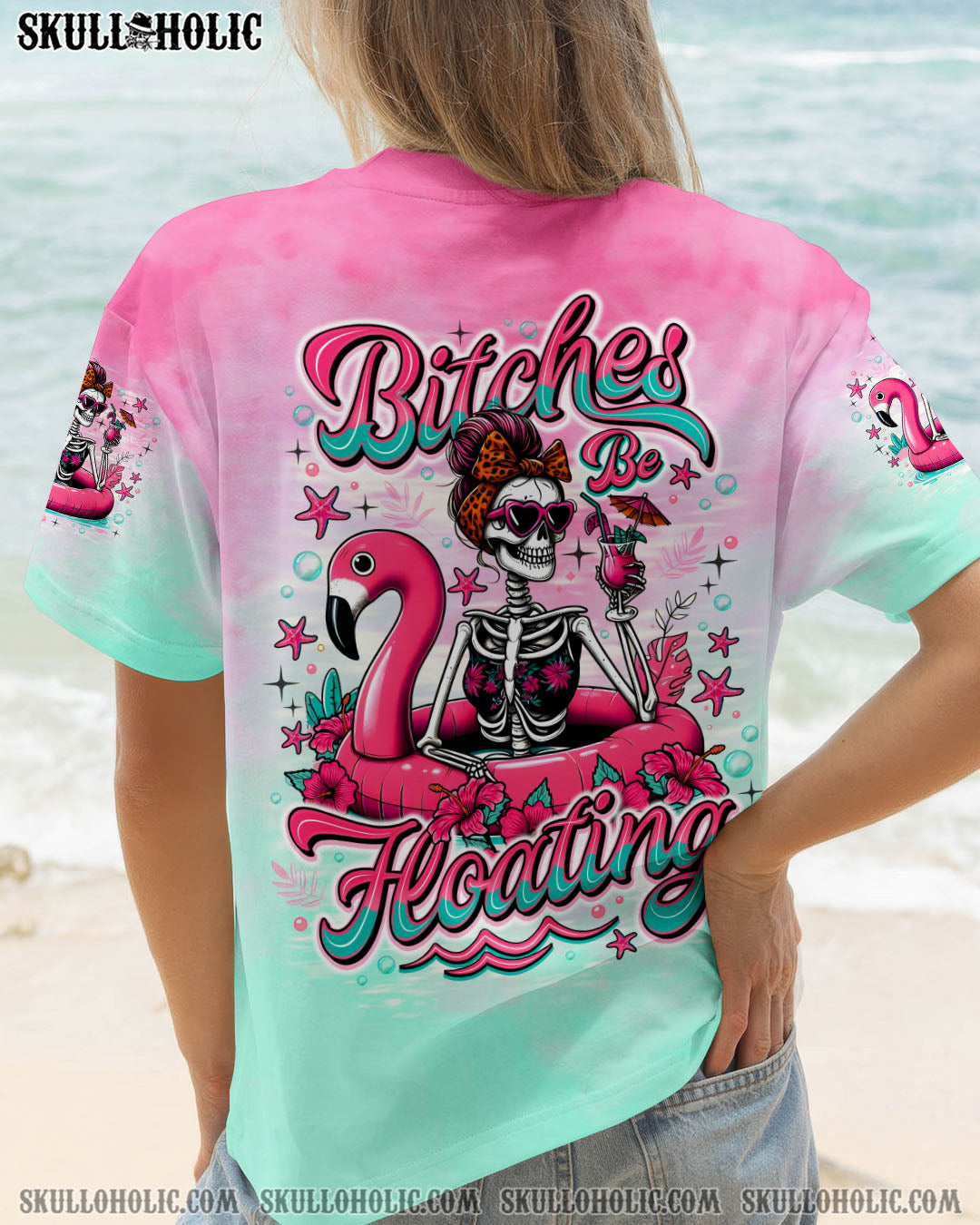 BLISSCORNERS BI**HES BE FLOATING SKELETON ALL OVER PRINT