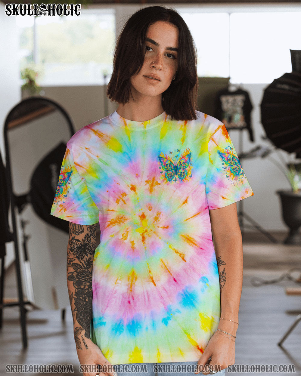 BLISSCORNERS KARMA FAIRY SKULL BUTTERFLY ALL OVER PRINT