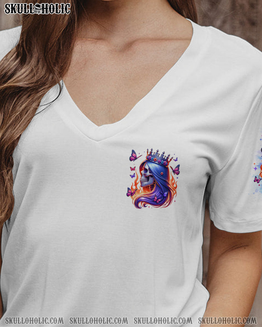 BLISSCORNERS I'M THE FKING QUEEN SKULL LADY ALL OVER PRINT