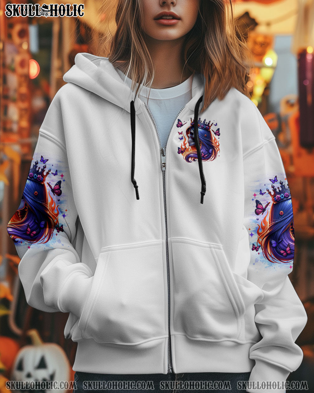 BLISSCORNERS I'M THE FKING QUEEN SKULL LADY ALL OVER PRINT