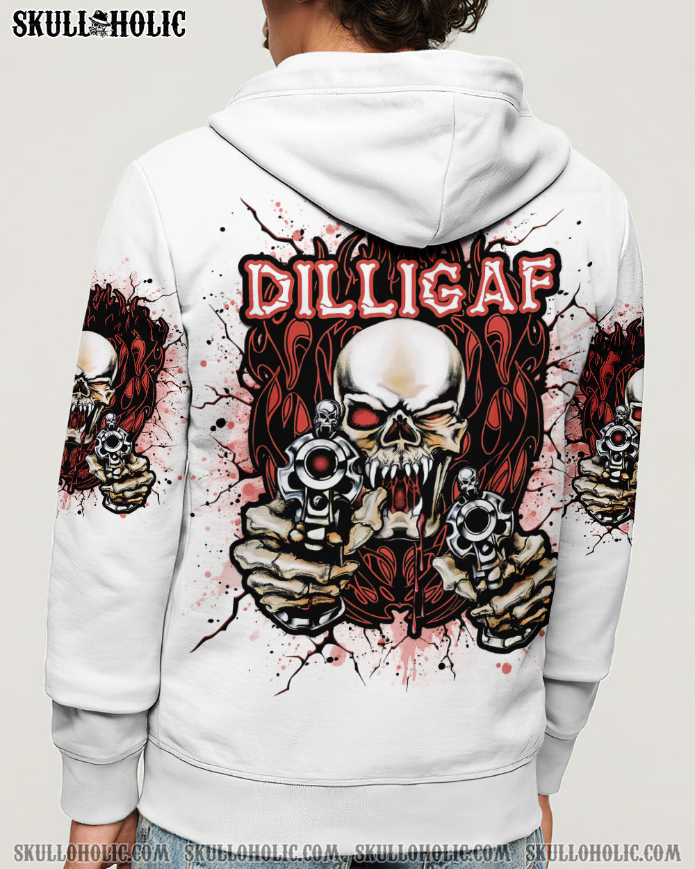 BLISSCORNERS DILLIGAF SKULL ALL OVER PRINT
