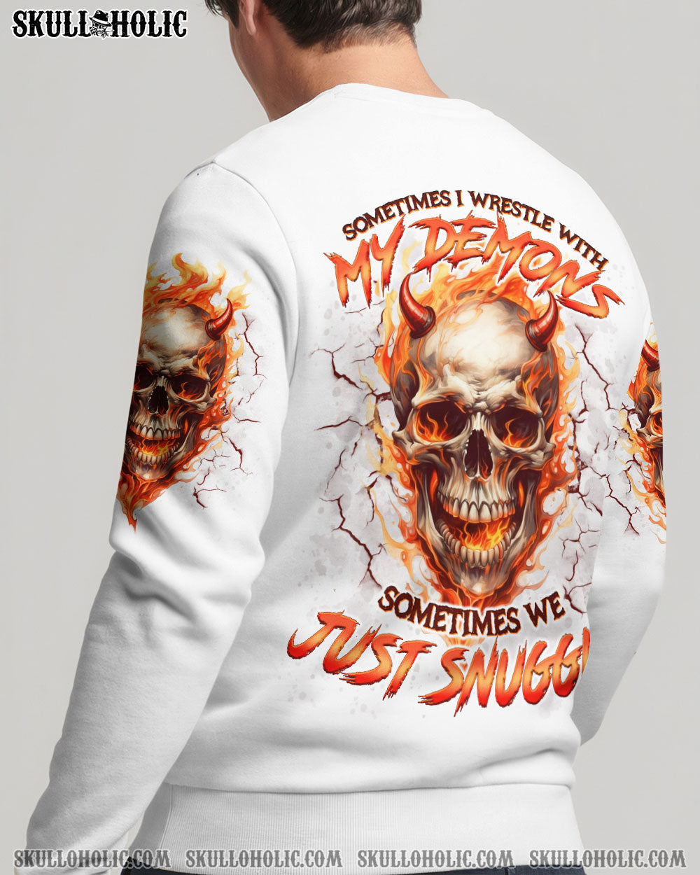 BLISSCORNERS SOMETIMES I WRESTLE WITH MY DEMONS ALL OVER PRINT -  TLNO0511251