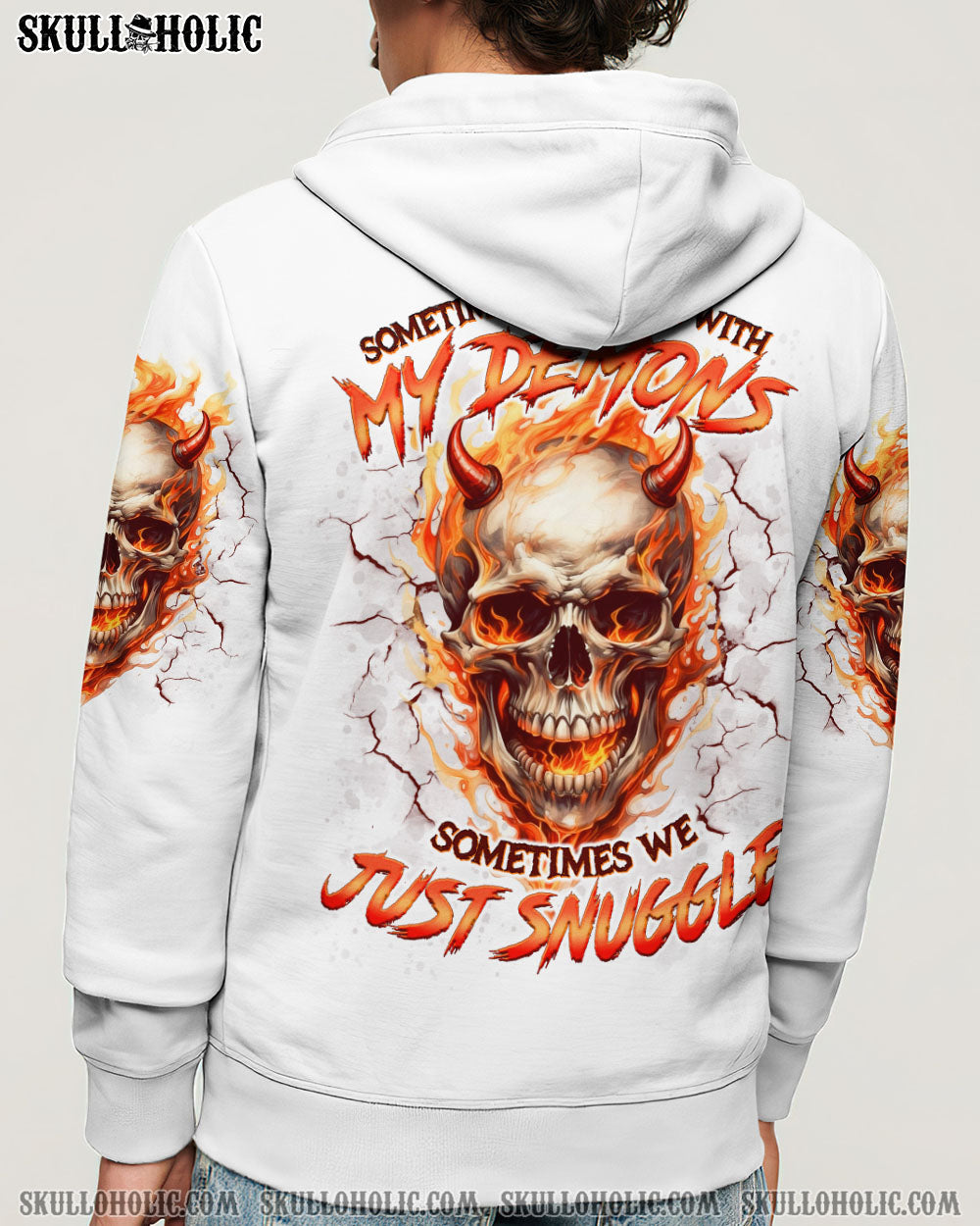 BLISSCORNERS SOMETIMES I WRESTLE WITH MY DEMONS ALL OVER PRINT -  TLNO0511251