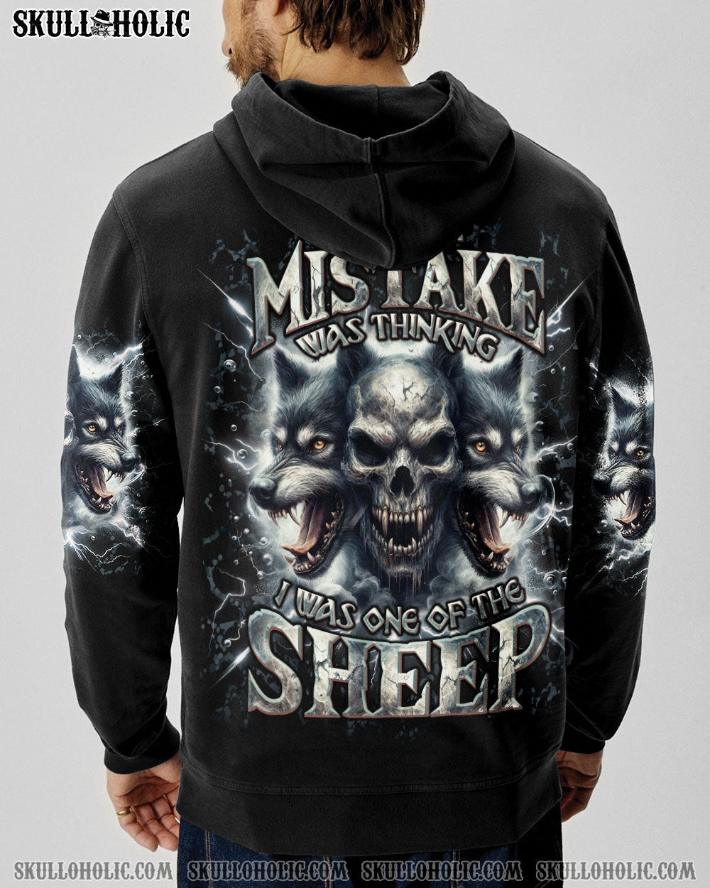 BLISSCORNERS YOUR FIRST MISTAKE WOLF SKULL ALL OVER PRINT