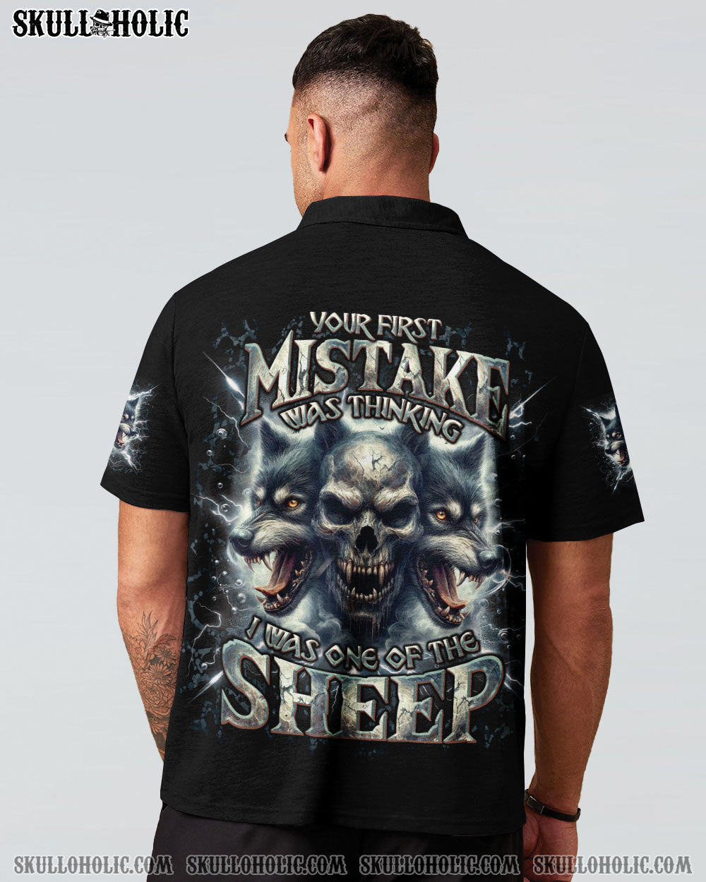 BLISSCORNERS YOUR FIRST MISTAKE WOLF SKULL ALL OVER PRINT