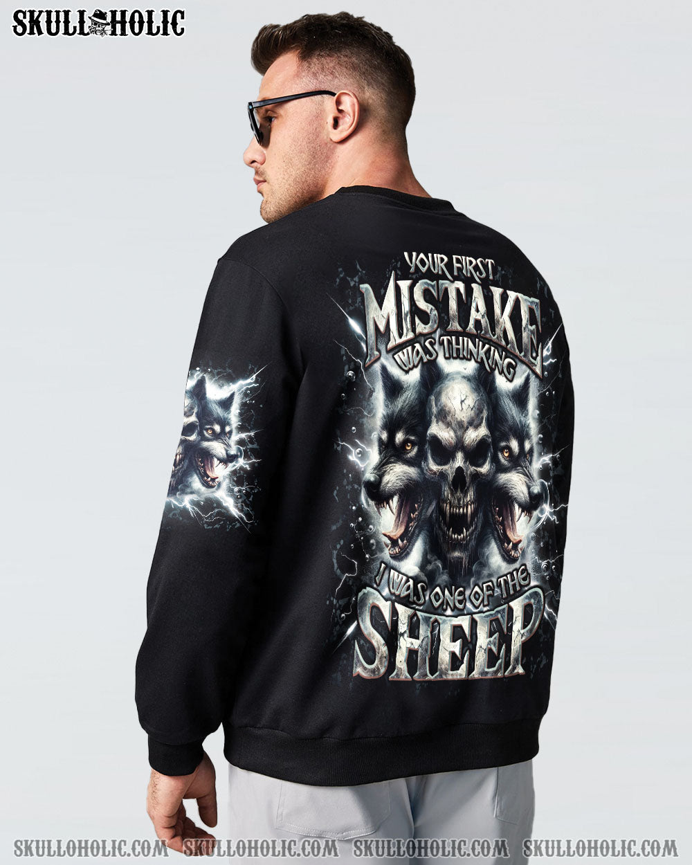 BLISSCORNERS YOUR FIRST MISTAKE WOLF SKULL ALL OVER PRINT