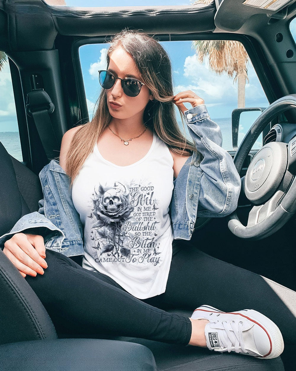 BLISSCORNERS BUT DID YOU DIE MOM LIFE MESSY BUN SKULL ALL OVER PRINT